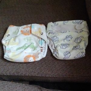 2 pocket cloth diapers